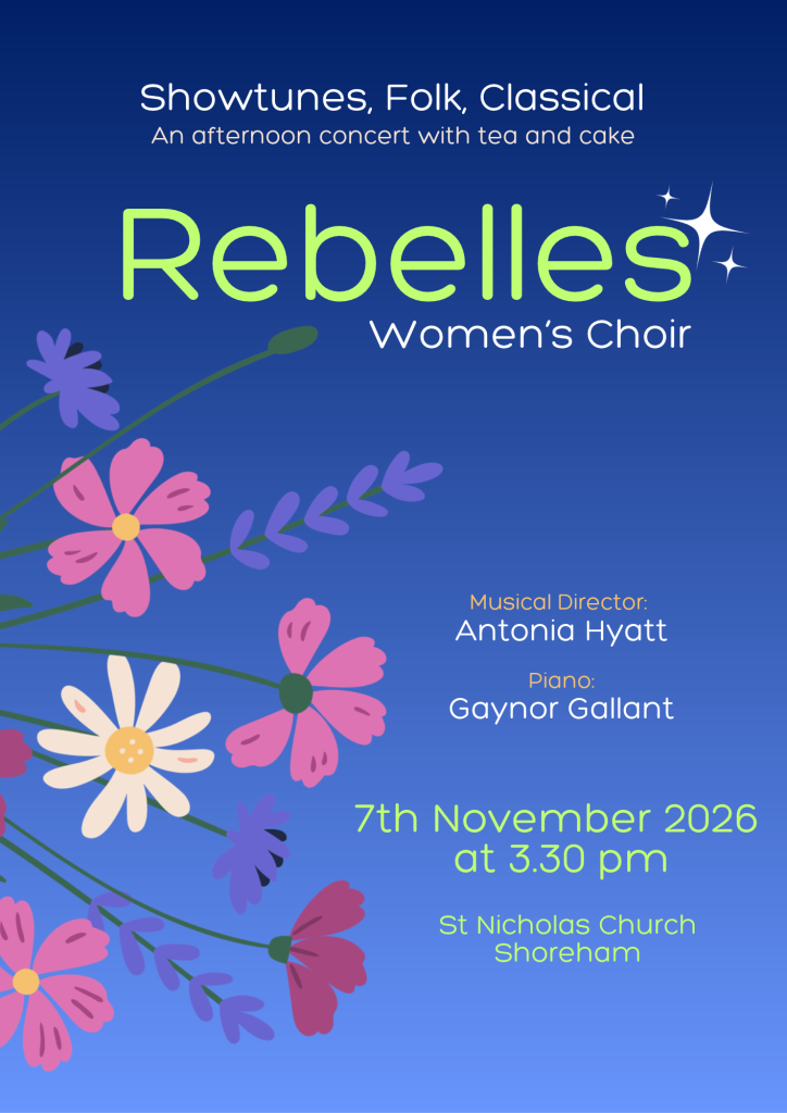 An afternoon concert, with tea & cake flyer