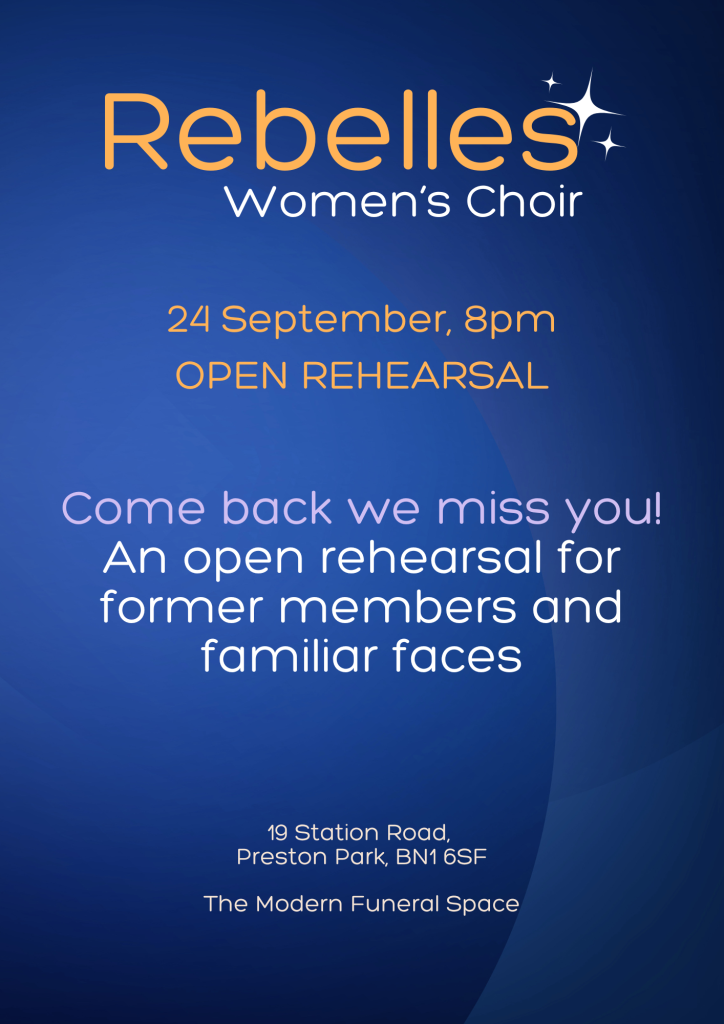 Open rehearsal: Friends and old faces flyer
