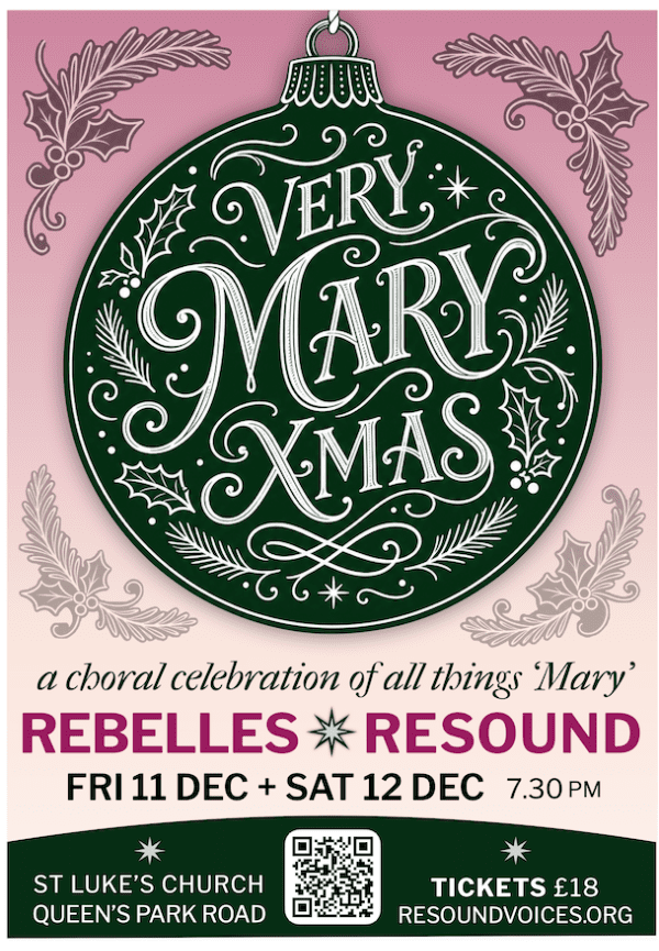 Very Mary Xmas! flyer